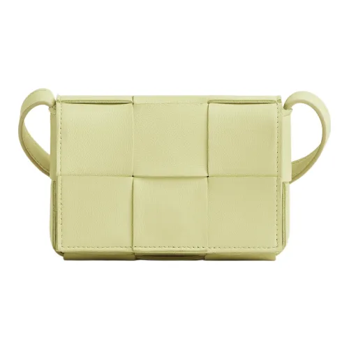 Bottega Veneta Овчина Сумка Тофу Клетка Сумка через плечо Мини Женская Промытый Лимон Желтый