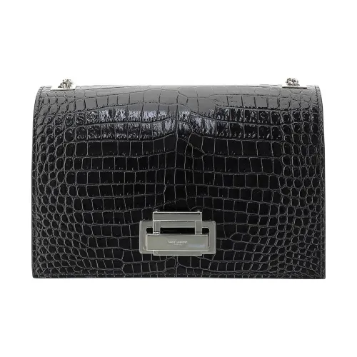 SAINT LAURENT Телячья кожа Сумка через плечо Женская Черная