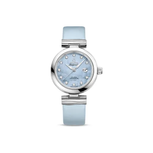 OMEGA Автоматический Механический Movement Женские Часы 34 мм Синие