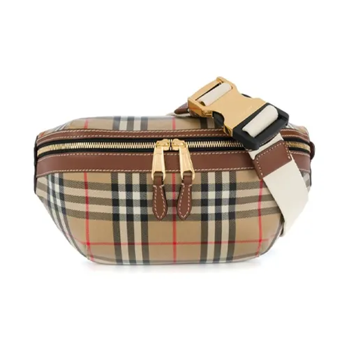 Burberry Хлопок Sling Сумка Сумка через плечо Бананка Унисекс Многоцветная