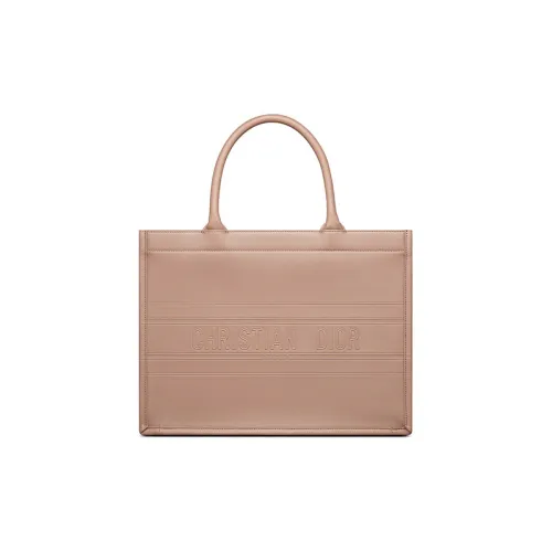 DIOR BookTote Коровья кожа Тоут Сумка Сумка для покупок Сумка на плечо Сумка Женская Теплая Серый Коричневый