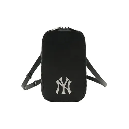 Чехол для телефона из кожи с логотипом MLB сумка через плечо унисекс черный