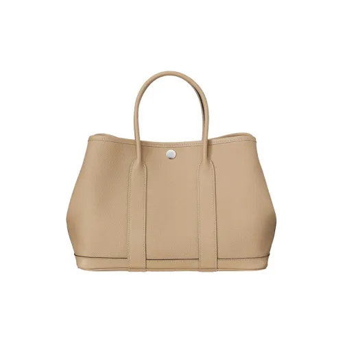 HERMES Garden Party Epsom Телячья кожа Сумка Женские S2 Тренчкот Бежевый