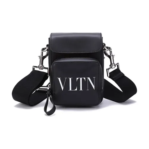 Valentino Кожа Сумка через плечо Сумка на плечо Мужская Черная