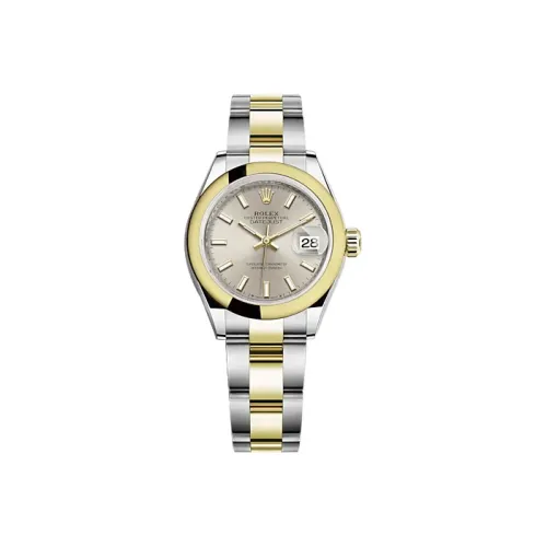 ROLEX Автоматический Механический Movement Женские Women's Apparel Log Series Часы Серебряные