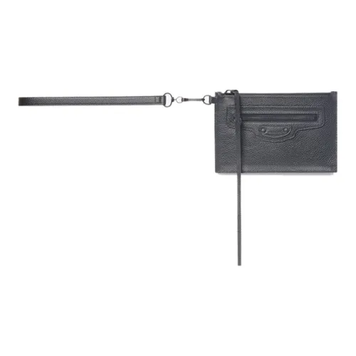 Balenciaga Клатч из коровьей кожи мужской черный