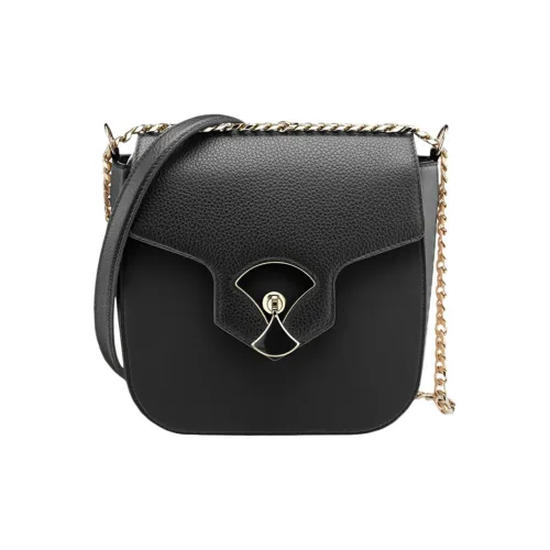 BVLGARI Сумка через плечо из коровьей кожи обычная женская черная