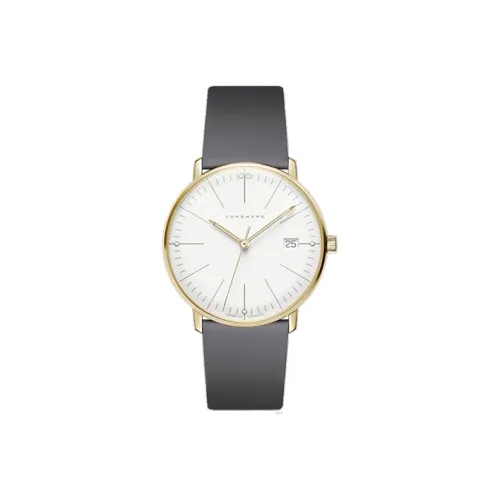 JUNGHANS Кварцевый Movement Женские часы из коллекции Max Bill, 32,7мм*32,7мм*6,9мм, белые