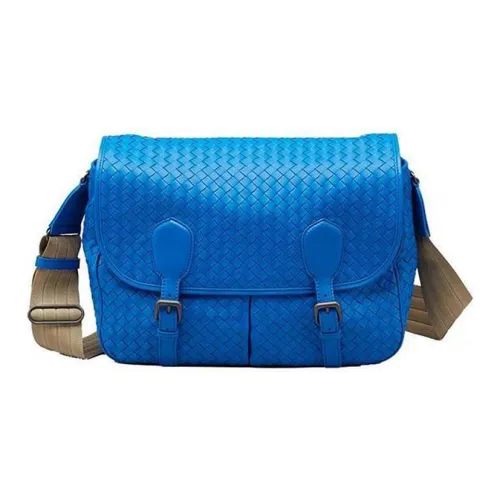 Bottega Veneta Сумка через плечо из коровьей кожи унисекс синий