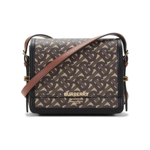 Burberry Экологичные Холст Сумка через плечо Сумка на плечо Женская Malle Коричневый