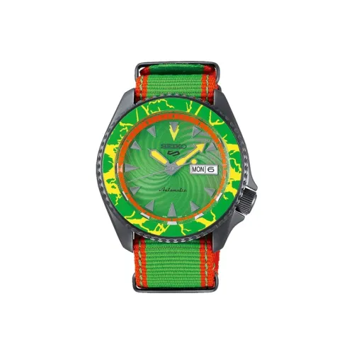 SEIKO Автоматический Механический Механизм Nylon Ремешок Часы Мужские Зеленый Циферблат SRPF23K1 BLANKA