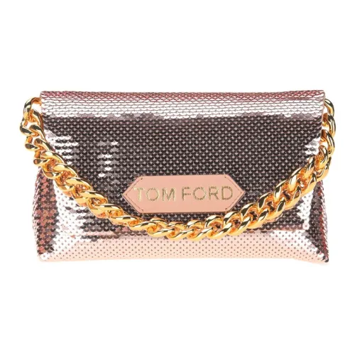 TF Вискоза Сумка с цепочкой Клатч Мини Женские Золотой