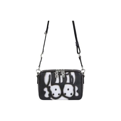 GIVENCHY Chito Коллаборация с рельефной овчиной Camera Сумка Сумка через плечо Мужская Черная