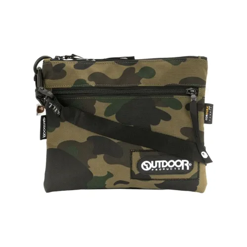 A BATHING APE BAPE x OUTDOOR PRODUCTS Полиэстер Плечевая сумка Мини Унисекс Армейский зеленый