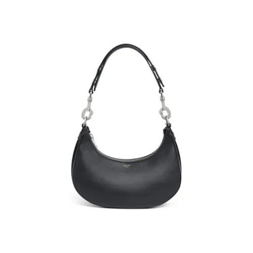 CELINE AVA Smooth Коровья Кожа Сумка через плечо Сумка на плечо Женская Черная