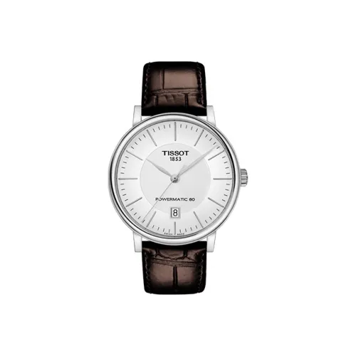 Tissot Carson Elite Series Автоматический Механический Часы Мужские 40 мм Серебристый Циферблат