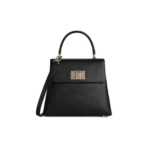 Furla 1927 Collection Кожа Сумка Средний Женский Черный