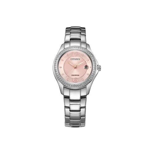 CITIZEN Светильник Кварцевый механизм Женские Ecology Drive Collection Часы 29,6мм*9,2мм Розовый