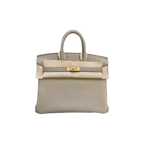 HERMES Birkin Коровья кожа Сумка Birkin Сумка Женская Шалфейно-зеленый