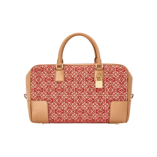 LOEWE Жаккард Телячья кожа Сумка Женская Красная