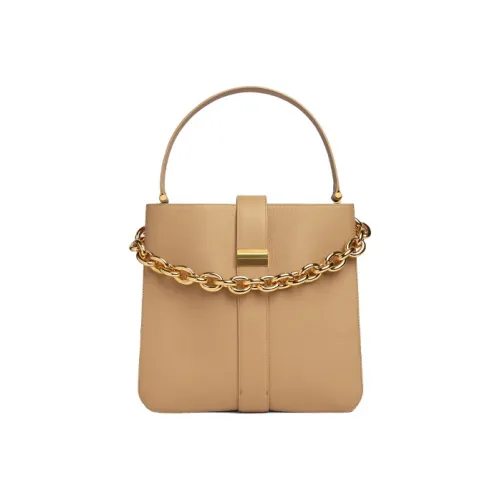 Bottega Veneta Рельефная Телячья Кожа Одно Плечо Сумка Стандартная Женская Миндаль