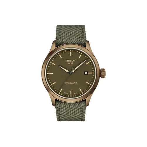TISSOT Автоматический Механический Механизм Мужские Часы XL Series 43 мм Зеленые