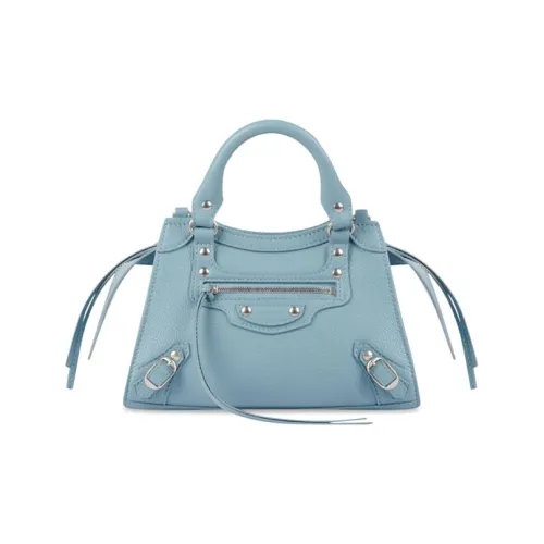 Balenciaga Neo Classic Коровья кожа Сумка Мини Женская Синяя