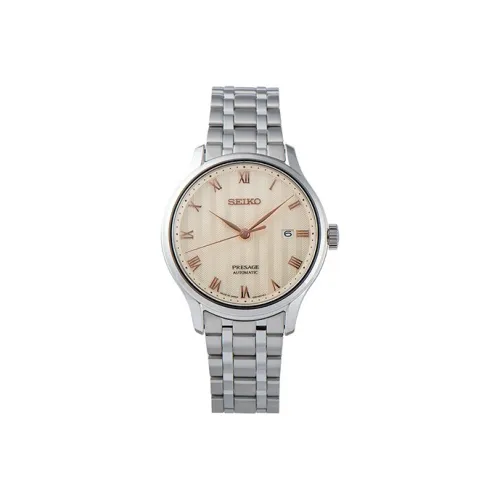SEIKO Механический механизм Мужские часы серии Presage 42,6мм*13,8мм Желтые