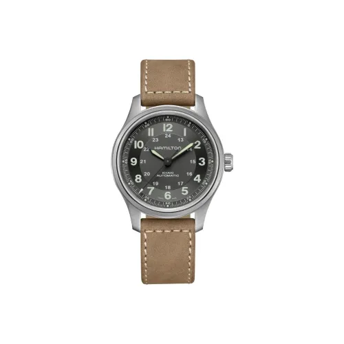 HAMILTON Автоматический Механический Механизм Мужские Часы Khaki Field Series 42 мм Черные