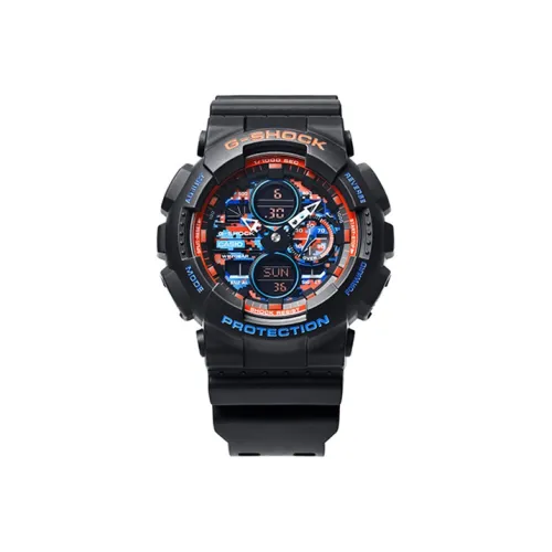 CASIO Кварцевый механизм Мужские часы серии Liquid Crystal/Analog Dual Display, 55 мм*51,2 мм, Многоцветные