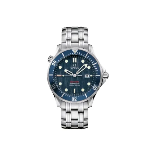 OMEGA Quartz Механизм Мужские часы 41 мм Синий