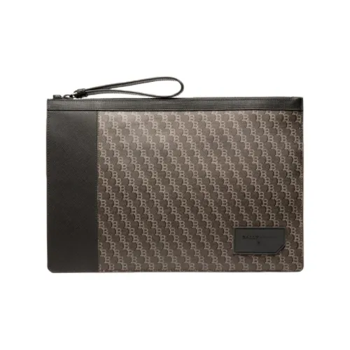 BALLY Клатч из искусственной кожи мужской черный коричневый