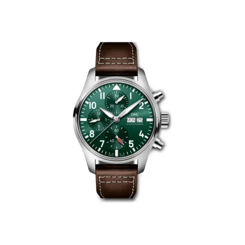 IWC Автоматический Механический Часы Мужской Pilot Collection 41 мм Зеленые