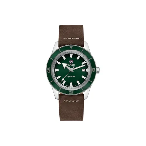 RADO Автоматический Механический Механизм Мужские Часы Captain Cook Collection 42 мм Зеленые