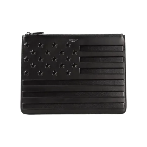 GIVENCHY Sheepskin Clutch Men's Black