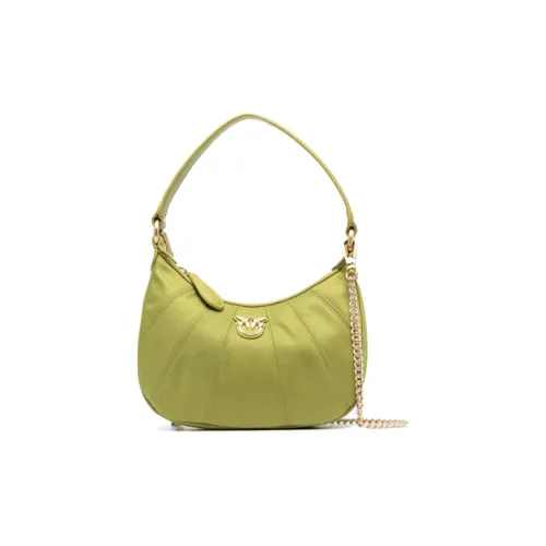 PINKO Кожа Полумесяц Сумка Маленькая Сумка Сумка на плечо Сумка через плечо Женская Желтая