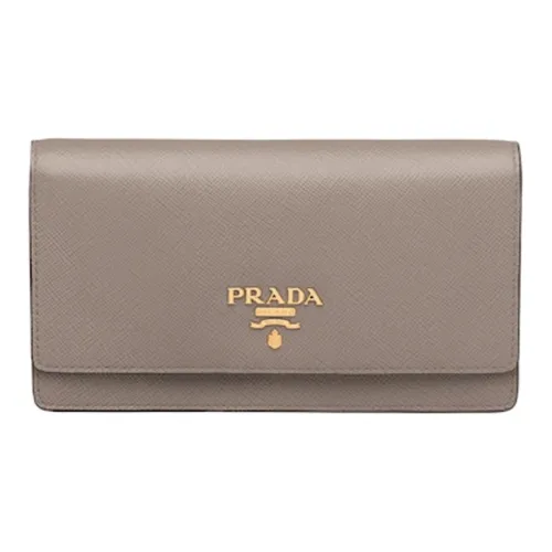 PRADA Saffiano кожа сумка через плечо мини женская глиняный серый