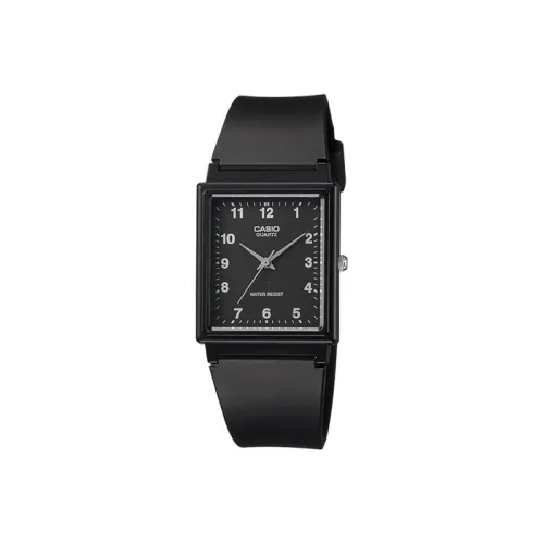 CASIO YOUTH Collection Блок THREE Булавка Кварцевый механизм Смола Ремень Часы Мужские Черный циферблат MQ 27 1B