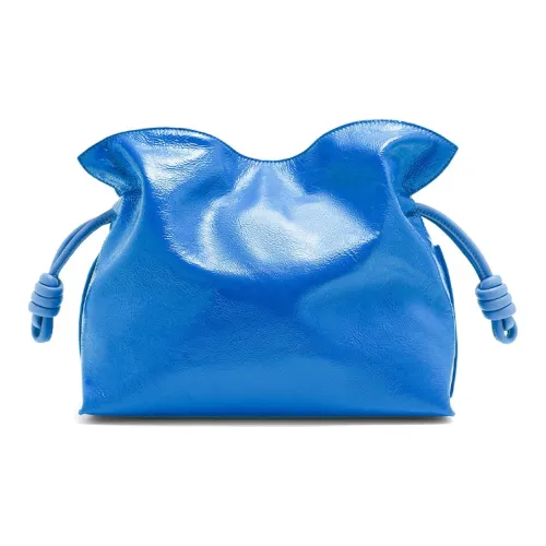 LOEWE Flamenco Кожа Ручная Сумка через плечо Средняя Женская Королевский синий