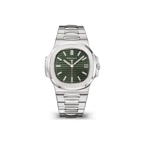 PATEK PHILIPPE Автоматический Механический Movement Унисекс Спортивно-Элегантные Часы NAUTILUS Series 40мм*40мм*8,3мм Зеленые