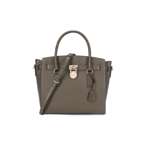 MICHAEL KORS MICHAEL KORS Luggage Collection Коровья кожа Сумка Сумка через плечо Сумка через плечо Женская Оливково-зеленая