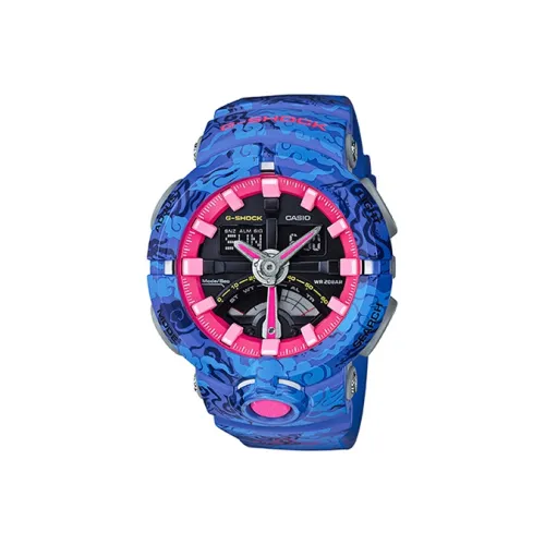 CASIO G SHOCK Collection Кварцевый механизм Смольный ремешок Часы Мужские Черный циферблат GA 500CG 2A