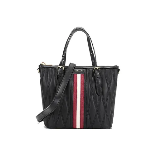 BALLY Кожа Тоут Сумка Сумка для покупок Сумка Сумка через плечо Женская Черная