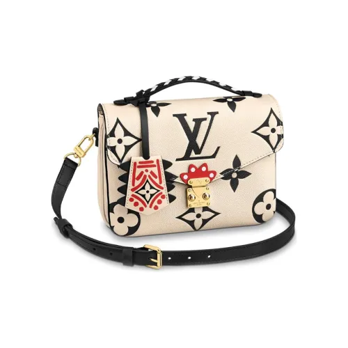 LOUIS VUITTON Pochette Metis Коровья кожа Курьерская сумка Сумка Женская Молочно-белая