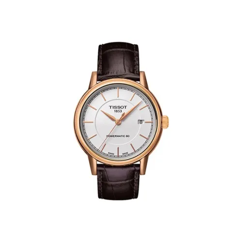 TISSOT Автоматический Механический Механизм Мужские Часы Carson Elite Series 40мм*40мм*9,6мм Белый