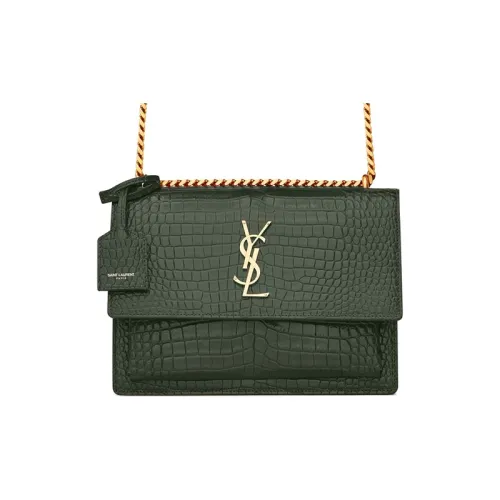 SAINT LAURENT Sunset Телячья кожа Sunset Сумка Сумка через плечо Сумка среднего размера Женская Jasper