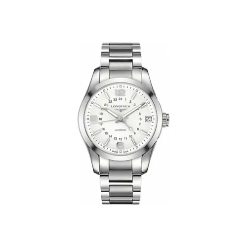 Longines Автоматический Механический Механизм Мужские Часы Conquest Classic Collection 42 мм Серебряные