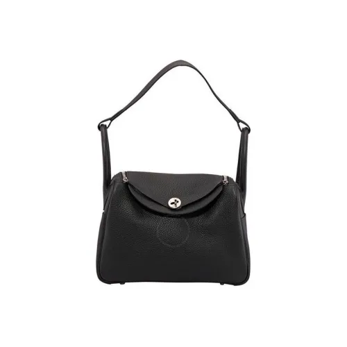 HERMES Lindy Evercolor Кожа Сумка через плечо Женская 89 Черная