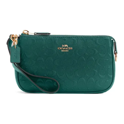 COACH Nolita Кожа Маджонг Сумка Кошелек Клатч Сумка Женская Зеленая