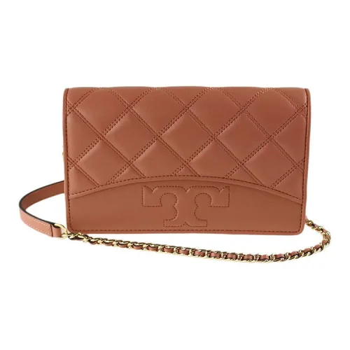 TORY BURCH Кожа Клатч Сумка через плечо Мини Женская Коричневая